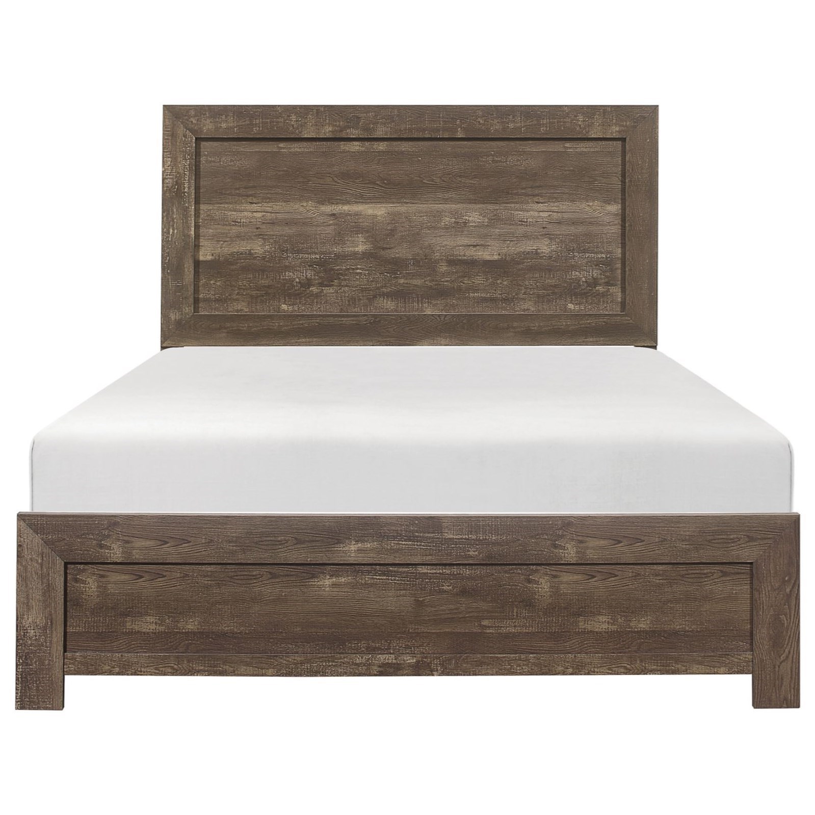 Home Style Warrick Rustic Modern Queen Bed in a Box Walker's
